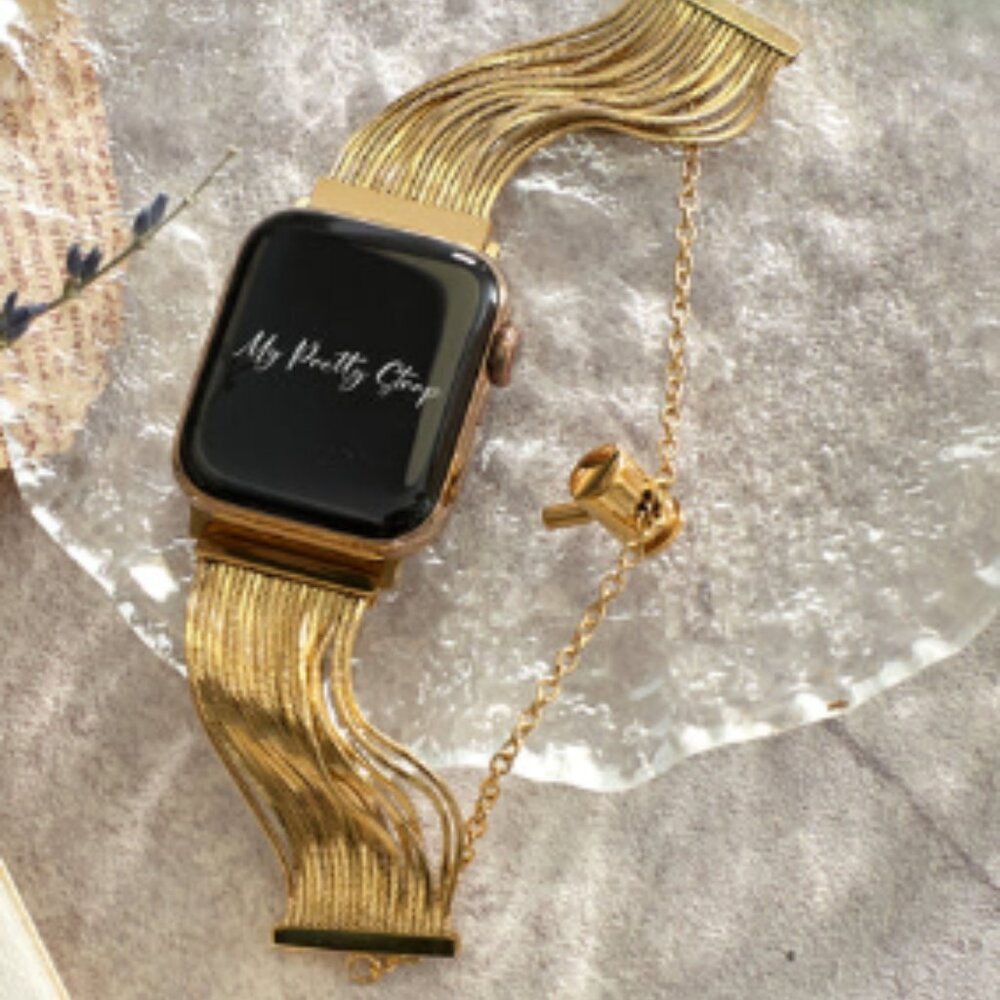 My Pretty Strap Apple Watch Empress Stainless Steel Strap Gold